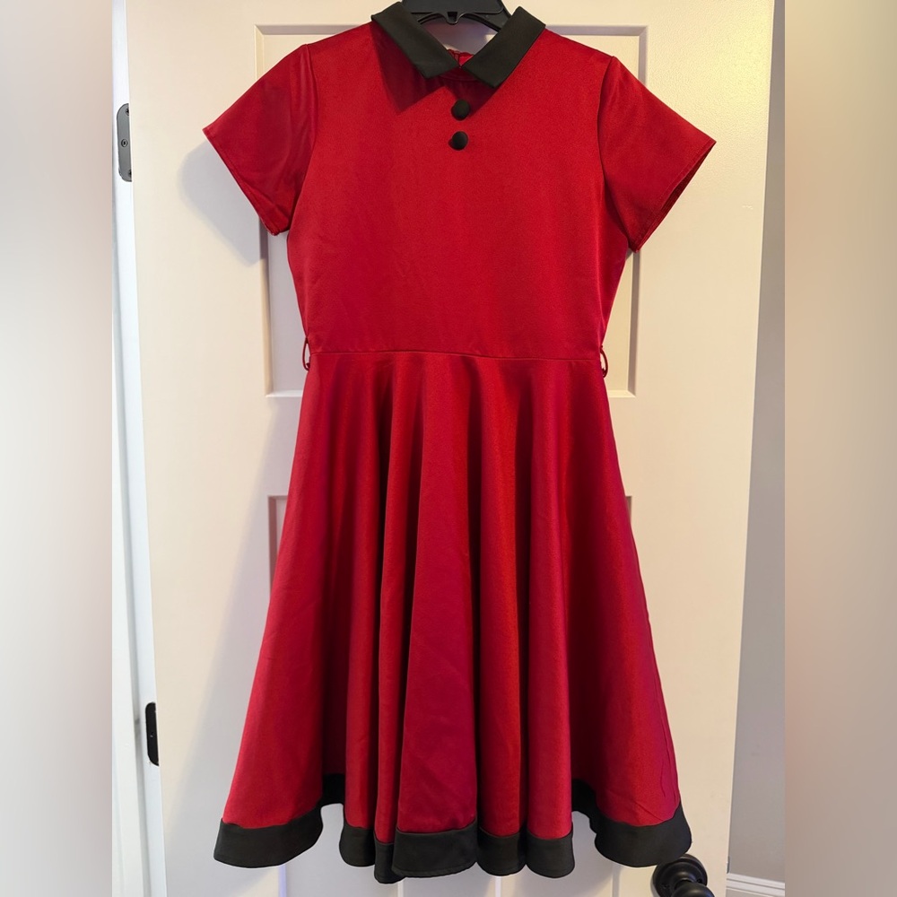 Charming Red Kids Dress